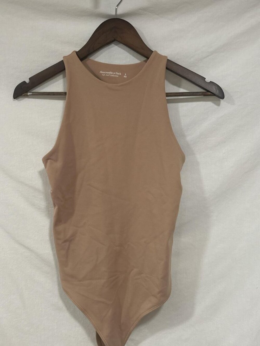 Tan Abercrombie #bodysuit with an open back